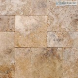 Tuscany Walnut 6x12 Tumbled Travertine Paver