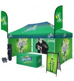 Trade Show Pop Up Canopy Tents With Custom Printed Graphics  USA