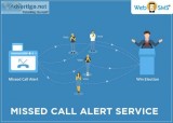 Reach out to your audience with missed call alert services