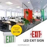 Use LED Exit Sign For Safe Exit in Emergencies