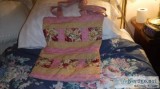 Red and pink zippered purse for sale
