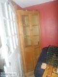 Treske Solid Wood Corner Cabinet and Rocking Chair