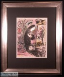 Inspiration Original Color Lithograph by Marc Chagall