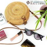 Rattan Round Purse at The Ratty Bag