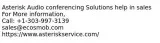 Asterisk Audio conferencing Solutions help in hospitality sector