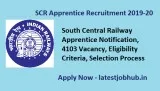 RRC SCR Apprentice Recruitment 2019-20