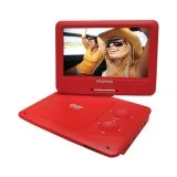 SYLVANIA 9&quot PORTABLE DVD PLAYERS WITH 5HOUR BATTERY RED