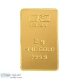 Bangalore Refinery 2 gm 24k (999.9) Yellow Gold Bar