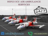 Book Unmatched Air Ambulance Services in Bikaner by Hifly ICU