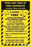 FREE HARDWOOD UNCUT 8 ACRES OF IT LAYING ON GROUND