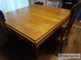 Antique table and 4 chairs good condition