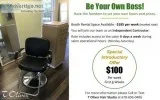 Upscale Nocross Salon Booth For Rent