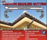 Rain Gutter Repair Palm Beach County- Crown Seamless Gutters