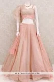 Bold and Beautiful Light Peach Designer Lehenga Choli Set From P