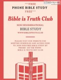 Bible Study by Phone FREE no cost Christian phone meeting