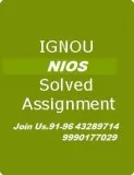 NIOS Assignments 20192020 Proper Solved Assignments- PDF Format9