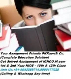 PK Kapri and Co IGNOUNIOS solved assignment mcom (TMA) We have s
