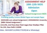 NIOS Solved Assignments October 2016 Download Now for more infor