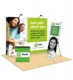 Smart-Fit Cube Tension Fabric Display for Promoting Business  To