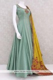 Sea Green Indian Outfit With Gorgeous Dupatta From Palkhi Fashio