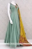 Sea Green Indian Outfit With Gorgeous Dupatta From Palkhi Fashio
