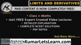NCERT Chapter 13 Limits And Derivatives Class 11 Maths