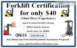 Forklift positons high demand