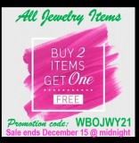 FREE Buy 2 Get 1 Free (All Jewelry Items)