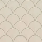 Almond Glossy Fish Scale Mosaic