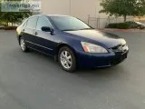 2005 Honda Accord EX Blue 75409 miles