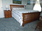 Oak Mission Bed Set