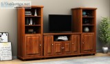 Best Designer tv unit design Online Wooden Street