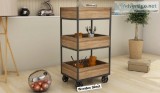 Wooden Kitchen trolley Shop wooden Kitchen Trolley in Pune India