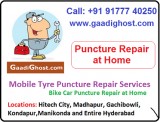 Tyre Puncture Repair a Doorstep in Gachibowli Hyderabad