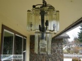 Black and Glass Chandelier