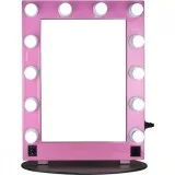 HIKER PINK 12 LED LIGHT BULBS PC BODY AND GLASS BASE HOLLYWOOD V
