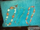 Orange Turquoise Necklace