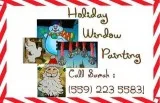 Decorative Storefront Holiday Window Painting