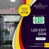 Secure Your Place By LED Exit Sign Emergency Lights