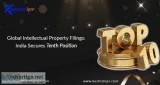 Global Intellectual Property Filings India Secures Tenth Positio