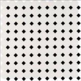 Domino White And Black Octagon Matte Mosaic