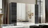 Contemporary Montecarlo 6-Door Wardrobe by Alf Da Fre
