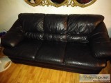 Black leather couch