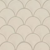 Almond Glossy Fish Scale Mosaic