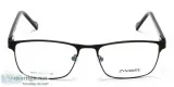 Square Eyeglass for Men Black Front with Black Temples