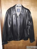 Chaps Mens Brown Leather Jacket Xl