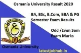 Osmania University Result 2020