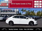 Used 2016 Toyota Corolla LE Plus for Sale in San Diego - 20934