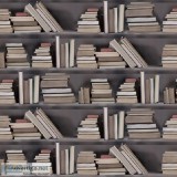 Buy Online Vintage Bookshelf Wallpaper for Home and Office