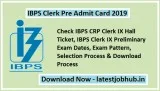 IBPS Clerk Pre Admit Card 2019